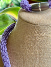 Nature's Lilac Purple Turtle Focal Bead Necklace  - 32"