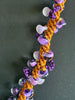 Purple & Orange Octopus Nature's Design Beaded Kumihimo Necklace Rare - 32"