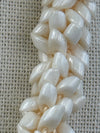 Matte Beign Dragon Scales Necklace (Random Placement)  - 30"