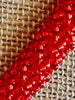 Red "Beads as Fiber" Necklace - 21.5"