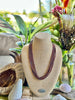 Red Picasso Hawaiian Forbidden Island Inspired Tiered Strands - 140"