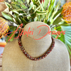 Picasso Multi-Colored "Oimatsu" Braided Necklace with Rust Toned Cords- 17"