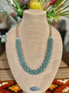 Sea Foam Green Picasso Edo Blended Necklace Lei - 28"