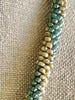 Yellow and Sea Form Green Picasso Hawaiian Inspired Necklace Lei - 27"