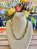Yellow and Sea Form Green Picasso Hawaiian Inspired Necklace Lei - 27"