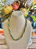 Yellow and Sea Form Green Picasso Hawaiian Inspired Necklace Lei - 27"