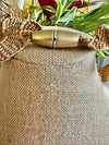 Japanese Metallic Ancient Gold Fiber Necklace- 25" (Zig Zag )