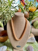 Hawaiian Beaded Necklace Oimatsu Lei - Sun Glow Orange  (29")