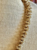 Cognac Brown with Tan Picasso Rose Petal Orchid Lei Necklace - 25"