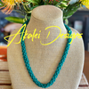 Blended Hawaiian Beaded Necklace Rope™ - Teal and Black (27")