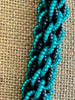 Blended Hawaiian Beaded Necklace Rope™ - Teal and Black (27")