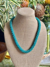 Hawaiian Beaded Necklace Rope™ -Teal and Sky Blue (27")