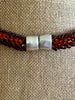 Glossy Dark Topaz Dragon Scales Necklace  - 26"