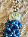Midnight Blue Edo Blended Necklace Lei - 27"