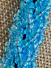 Rainbow Blue Crystal Beaded Edo Necklace  Lei - 24"