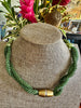 Humpback Whale Green Pendent Necklace  - 34"