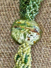 Humpback Whale Green Pendent Necklace  - 34"