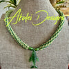 Humpback Whale Green Pendent Necklace  - 34"