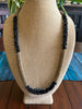 Merrie Monarch Inspired Black with Brown Picasso Segmented Dragon Scale  - 35"