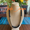 Merrie Monarch Inspired Black with Brown Picasso Segmented Dragon Scale  - 35"