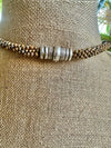Two-toned Brown "Forbidden Island" Rizo Bead (Lilikoi) Lei Necklace -30” (Custom Orders Only)