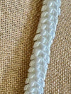 Glossy Pearl White Necklace Wedding Lei (women or men) - 34"