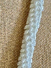 Glossy Pearl White Necklace Wedding Lei (women or men) - 34" (smooth finish)