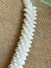 Hawaiian Lilikoi Necklace Lei - Matte White - 22” (Wedding Design)