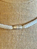 Opalescent White (Wedding) Orchid Lei - 25”