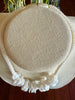 White Wedding Rose Petal Beaded Hawaiian Lei Mini (5 Cluster)  - 20"