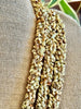 Picasso Yellow (with 6/0 beads) Dragon Scales Necklace  - 26"