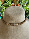 Yellow and Brown Picasso Edo Blended Necklace Lei - 27"