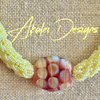 Maui Yellow and Red Nature's Sunset Necklace Lei - 31"