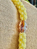 Maui Yellow and Red Nature's Sunset Necklace Lei - 31"