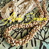 Picasso Yellow Dragon Scales Necklace (with 6/0 ends)  - 33"