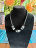Japanese Kumihimo Zebra Pattern Necklace- 22"
