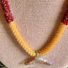 Whale Tail Pendent Beaded Necklace Lei  - 34"
