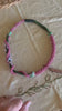 Art Jewelry - Pink with Green Forever Lei-  Nature's Colors- 27"