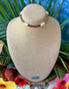 Hawai’i Inspired "Forbidden Island" Choker Necklace with Red Focal Section - 14"