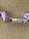 Lavender with Metallic & Silk Necklace -21"