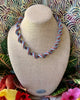 Dark Gray with Rust two-tone Fiber Necklace  Lei & Hat Band- 23"