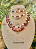 Double Strand White "Hawaiian Island Inspired" Necklace with Yellow Drops - 43”