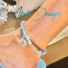 Forbidden Island" Inspired Anklet with Honu (Turtle) Charm  or Girls Choker- 11”