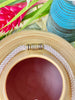 Beige & Orange Hawaiian Haku Mini (3 Cluster) Lei - 22"