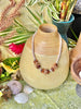 Beige & Orange Hawaiian Haku Mini (3 Cluster) Lei - 22"