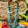 Island Inspired Blue Picasso Thorn Necklace (Rare) - 22"