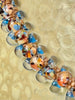 Blue Multi-Color Unicorne Bead Necklace Lei -  25"