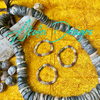 Red, Yellow, Brown "Forbidden Island" Inspired Bracelets -5.75" Silver Toned Magnets