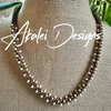 Brown Garden Lupine Necklace Lei - 22”