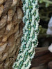 Hawaiian Beaded Necklace Lei Rope - Olive AB and Butter (26")